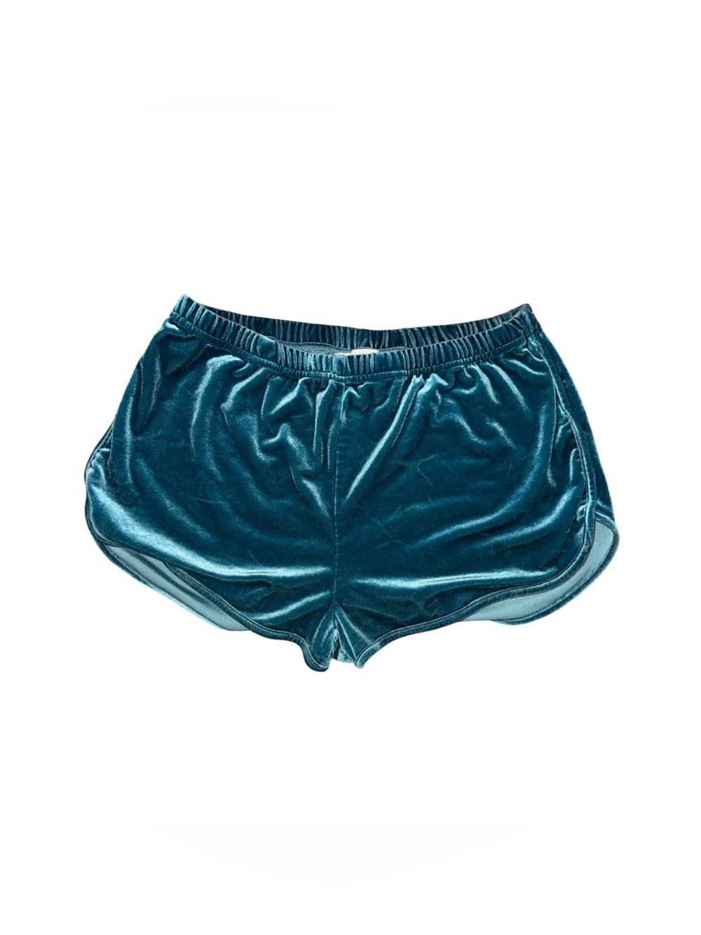 Better Be Teal Velvet Lounge Shorts Women’s Size Medium Soft Summer Pajamas
